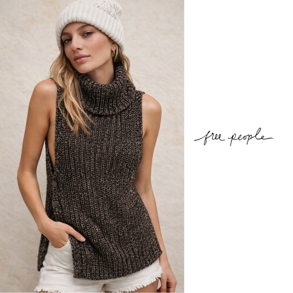 Free People Sweaters - SOLD NEW Free People Valentina Tunic Turtleneck Sweater